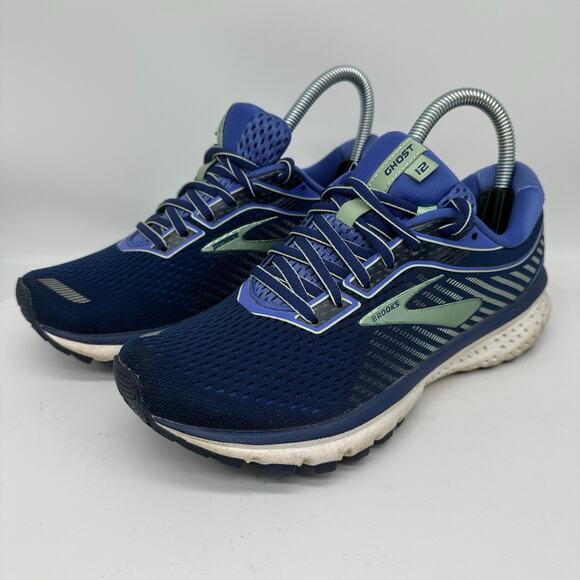 Brooks Ghost Peacoat Blue Running Sneakers Womens Size 6.5 Athletic Training Gym - Picture 2 of 15